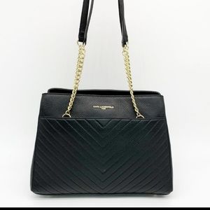 New Karl Lagerfeld Neiman Marcus leather bag Purse